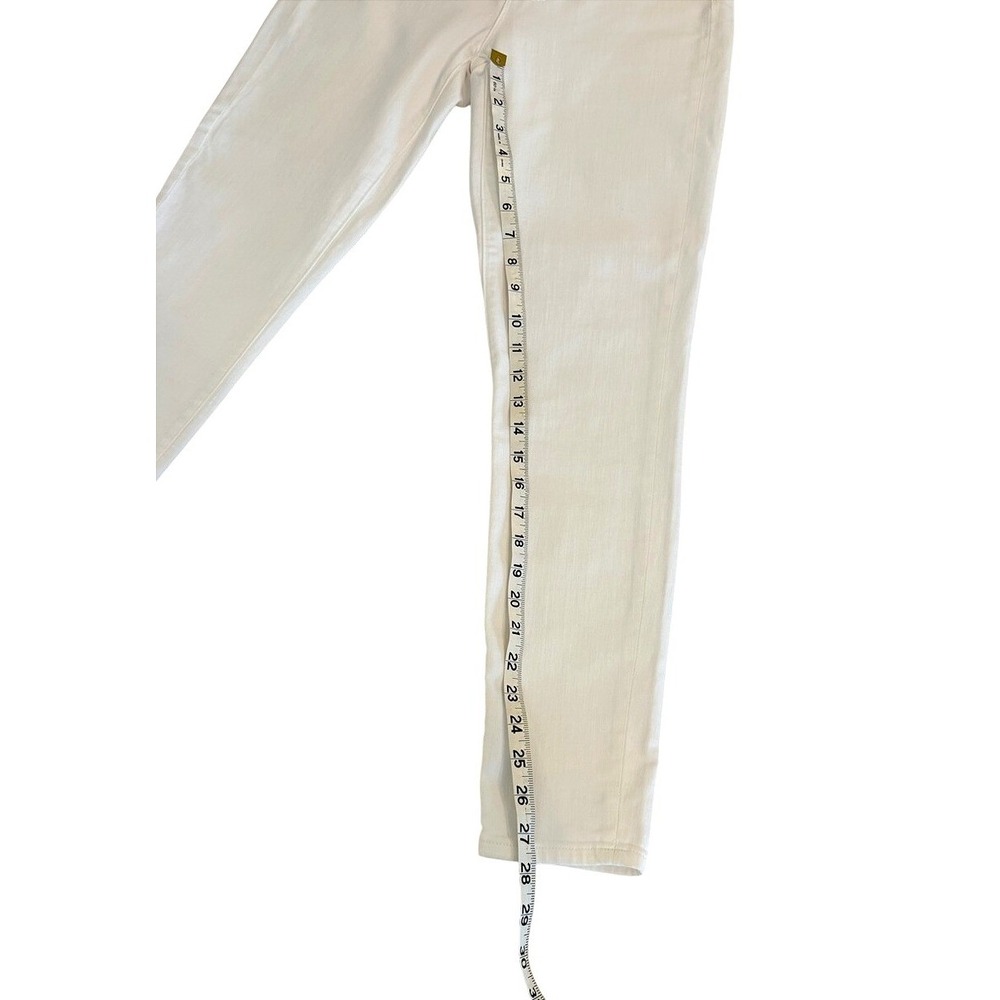 NWT J.Crew 9" Mid-Rise‎ Skinny Jeans White Signature Stretch AW383 Size 29 - Picture 6 of 7